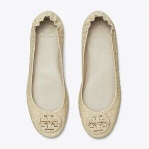 Tory Burch MINNIE Travel Jamaica Sand Ballet Flats